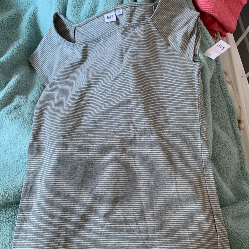 Grey Striped Tee